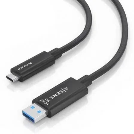 Cable USB 3.2 Tipo-C AOC Aisens A157-0925/ USB Tipo-C Macho - USB Macho/ 10Gbps/ 15m/ Negro - PixelPlaza