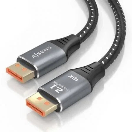 Cable DisplayPort 2.1 16K Aisens A158-0903/ DisplayPort Macho - DisplayPort Macho/ 80Gbps/ 2m/ Negro - PixelPlaza