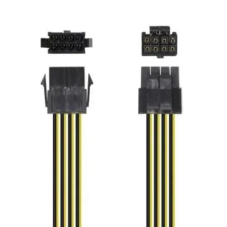 Cable de Alimentación Microprocesador Aisens A131-0419/ Molex -4+4 PIN Macho - Molex 8 PIN Hembra/ 30cm - PixelPlaza