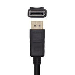 Cable DisplayPort 1.2 4K Aisens A124-0455/ DisplayPort Macho - DisplayPort Macho/ 1m/ Negro - PixelPlaza