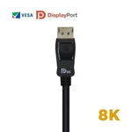 Cable DisplayPort 1.4 8K Aisens A149-0430/ DisplayPort Macho - DisplayPort Macho/ 50cm/ Certificado/ Negro - PixelPlaza
