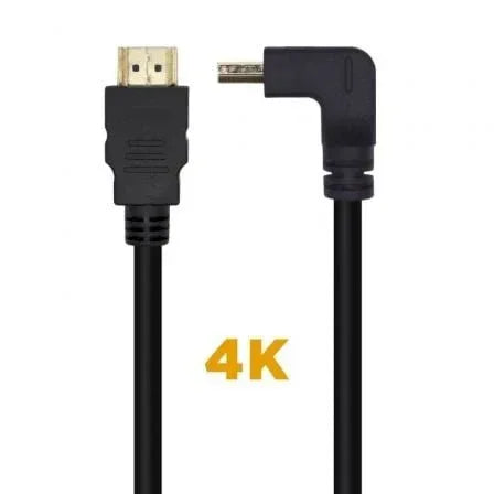 Cable HDMI 2.0 4K Aisens A120-0457/ HDMI Macho - HDMI Macho/ 2m/ Negro - PixelPlaza