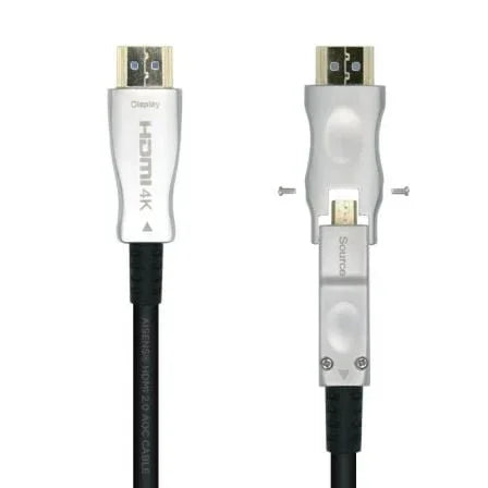 Cable HDMI 2.0 AOC 4K Desmontable Aisens A148-0510/ HDMI Macho / D Macho - HDMI Macho/ 15m/ Negro - PixelPlaza