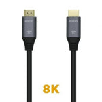 Cable HDMI 2.1 8K Aisens A150-0427/ HDMI Macho - HDMI Macho/ 1.5m/ Gris Negro - PixelPlaza