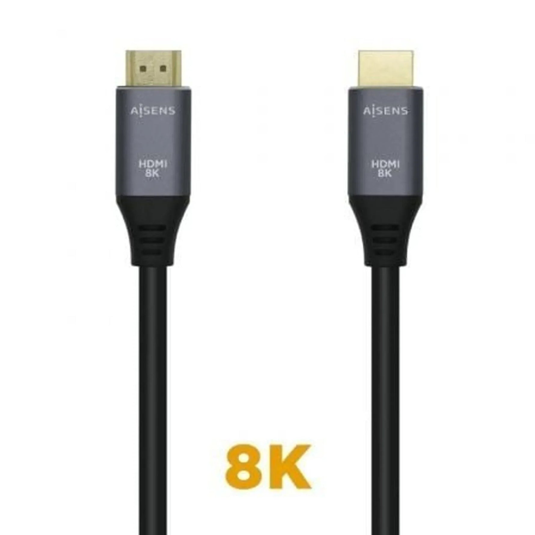 Cable HDMI 2.1 8K Aisens A150-0427/ HDMI Macho - HDMI Macho/ 1.5m/ Gris Negro - PixelPlaza