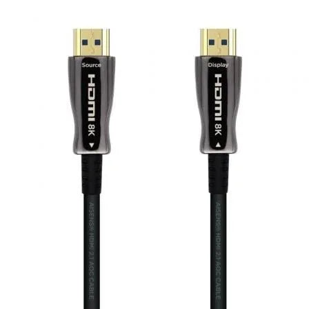 Cable HDMI 2.1 AOC 8K Aisens A153-0521/ HDMI Macho - HDMI Macho/ 50m/ Negro - PixelPlaza