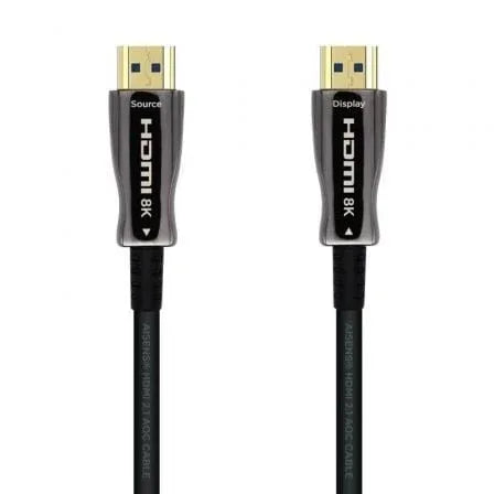 Cable HDMI 2.1 AOC 8K Aisens A153-0521/ HDMI Macho - HDMI Macho/ 50m/ Negro - PixelPlaza