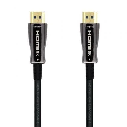 Cable HDMI 2.1 AOC 8K Aisens A153-0524/ HDMI Macho - HDMI Macho/ 100m/ Negro - PixelPlaza