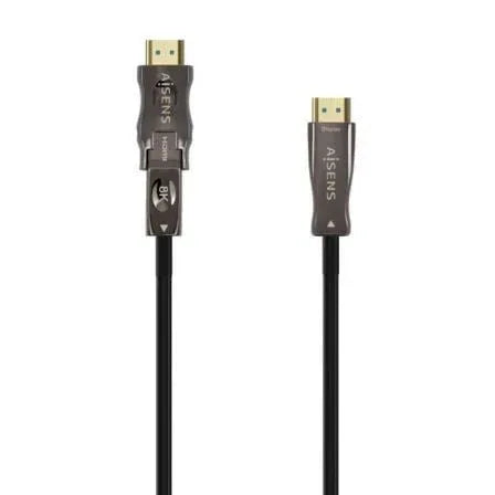 Cable HDMI 2.1 AOC 8K Desmontable Aisens A153-0645/ HDMI Macho / D Macho - HDMI Macho/ 20m/ Negro - PixelPlaza