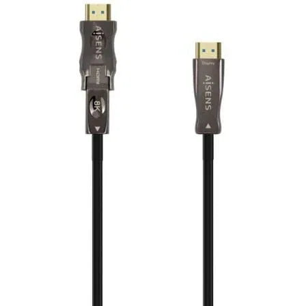 Cable HDMI 2.1 AOC 8K Desmontable Aisens A153-0648/ HDMI Macho / D Macho - HDMI Macho/ 50m/ Negro - PixelPlaza