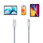 Cable USB 2.0 Tipo-C Lightning Aisens A102-0441/ Lightning Macho - USB Tipo-C Macho/ 480Mbps/ 20cm/ Blanco - PixelPlaza