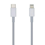 Cable USB 2.0 Tipo-C Lightning Aisens A102-0442/ Lightning Macho - USB Tipo-C Macho/ 480Mbps/ 1m/ Blanco - PixelPlaza