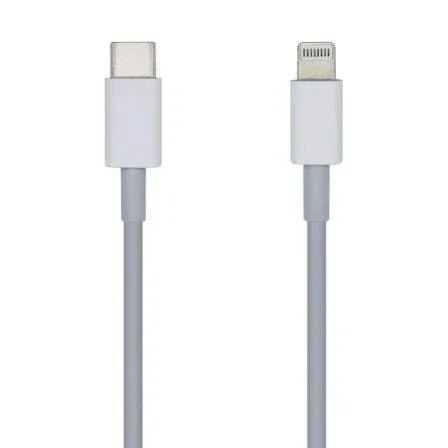 Cable USB Tipo-C 2.0 Lightning Aisens A102-0443/ Lightning Macho - USB Tipo-C Macho/ 480Mbps/ 2m/ Blanco - PixelPlaza