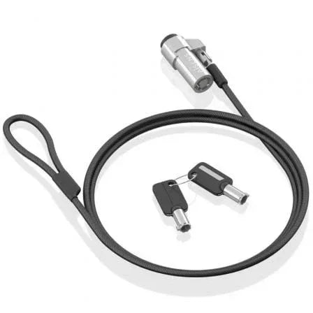 Cable de Seguridad Tipo NANO para Portátiles Aisens ASLK-D45K06-BK/ 1.5m - PixelPlaza