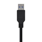 Cable USB 3.0 Aisens A105-0446/ USB Macho - USB Macho/ 1m/ Negro - PixelPlaza