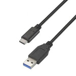 Cable USB 3.1 Tipo-C Aisens A107-0449/ USB Tipo-C Macho - USB Macho/ 50cm/ Negro - PixelPlaza