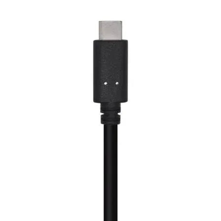 Cable USB 3.1 Tipo-C Aisens A107-0450/ USB Tipo-C Macho - USB Macho/ 10Gbps/ 1.5m/ Negro - PixelPlaza