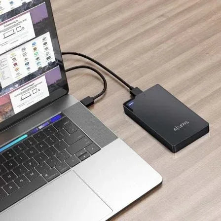 Caja Externa para Disco Duro de 2.5" Aisens ASE-2520B/ USB 3.1/ Sin tornillos - PixelPlaza