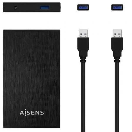Caja Externa para Disco Duro de 2.5" Aisens ASE-2523B/ USB 3.0 - PixelPlaza