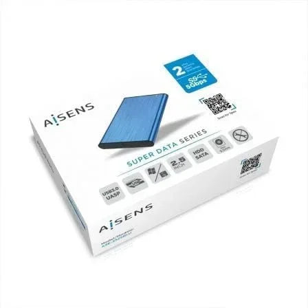 Caja Externa para Disco Duro de 2.5" Aisens ASE-2525BLU/ USB 3.1/ Sin tornillos - PixelPlaza