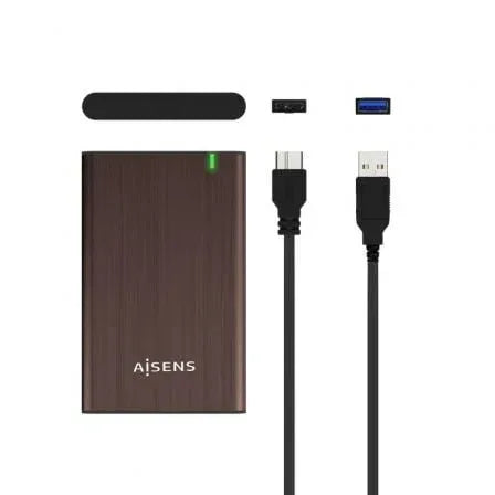 Caja Externa para Disco Duro de 2.5" Aisens ASE-2525BWN/ USB 3.0/ Sin tornillos - PixelPlaza