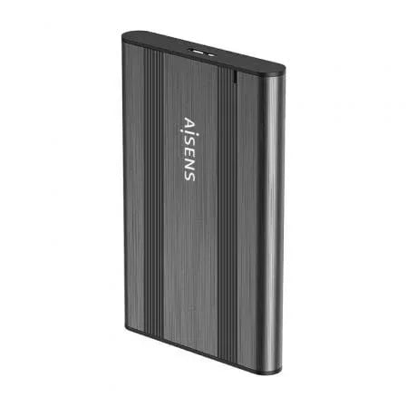 Caja Externa para Disco Duro de 2.5" Aisens ASE-2526GR/ USB 3.1/ Sin tornillos - PixelPlaza