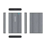 Caja Externa para Disco Duro de 2.5" Aisens ASE-2526GR/ USB 3.1/ Sin tornillos - PixelPlaza