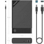 Caja Externa para Disco Duro de 2.5" Aisens ASE-3529B/ USB 3.1/ Sin tornillos - PixelPlaza