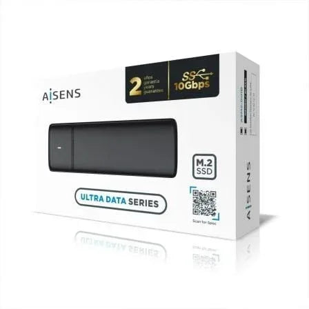 Caja Externa para Disco SSD M.2 SATA/NVMe Aisens ASM2-001B/ USB 3.1/ Sin tornillos - PixelPlaza