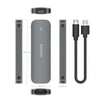 Caja Externa para Disco SSD M.2 SATA Aisens ASM2-006GRY/ USB 3.1/ Sin tornillos - PixelPlaza