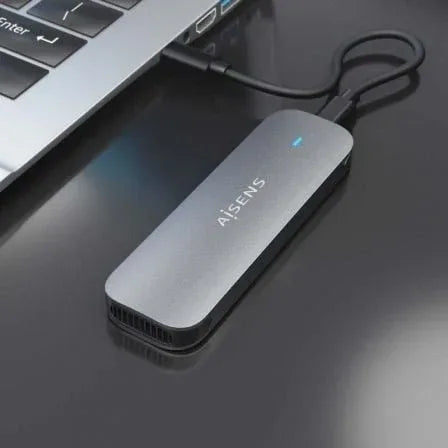 Caja Externa para Disco SSD M.2 SATA Aisens ASM2-006GRY/ USB 3.1/ Sin tornillos - PixelPlaza