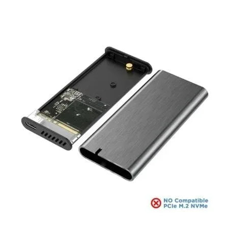 Caja Externa para Disco SSD M.2 SATA Aisens ASM2-007GRY/ USB 3.1 Gen1/ Sin Tornillos - PixelPlaza