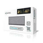 Caja Externa para Disco SSD M.2 SATA Aisens ASM2-007GRY/ USB 3.1 Gen1/ Sin Tornillos - PixelPlaza