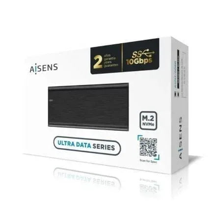 Caja Externa para Disco SSD M.2 NVMe Aisens ASM2-008B/ USB 3.2 Gen2/ Sin Tornillos - PixelPlaza