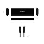 Caja Externa para Disco SSD M.2 SATA/NVMe Aisens ASM2-014B/ USB 3.2/ Sin tornillos - PixelPlaza