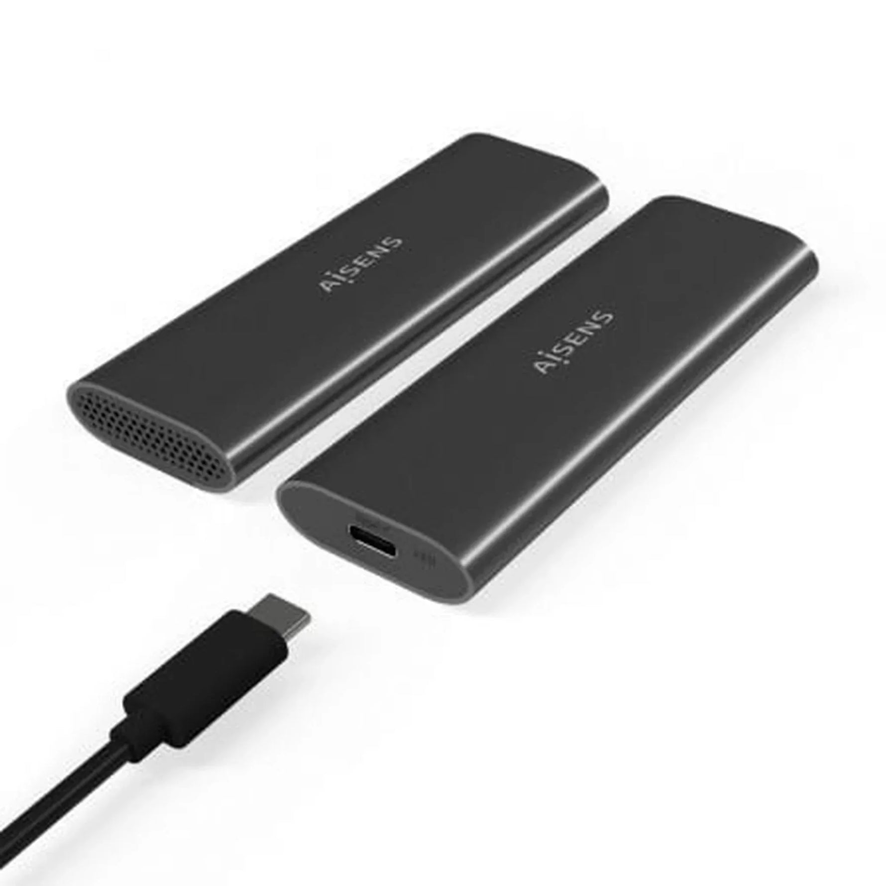 Caja Externa para Disco SSD M.2 SATA/NVMe Aisens ASM2-015GR/ USB 3.1/ Sin tornillos - PixelPlaza