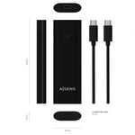 Caja Externa para Disco SSD M.2 NVMe Aisens ASM2-020B/ USB 3.2 Gen2/ Sin Tornillos - PixelPlaza