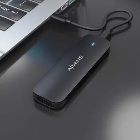 Caja Externa para Disco SSD M.2 NVMe Aisens ASM2-024B/ USB 3.2/ Sin tornillos - PixelPlaza