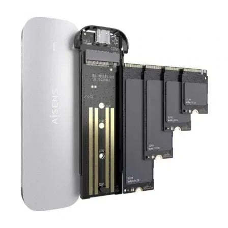 Caja Externa para Disco SSD M.2 NVMe Aisens ASM2-025SL/ USB 3.2/ Sin tornillos - PixelPlaza