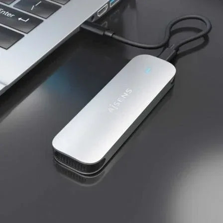 Caja Externa para Disco SSD M.2 NVMe Aisens ASM2-025SL/ USB 3.2/ Sin tornillos - PixelPlaza
