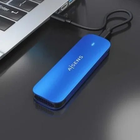 Caja Externa para Disco SSD M.2 NVMe Aisens ASM2-026BLU/ USB 3.2/ Sin tornillos - PixelPlaza