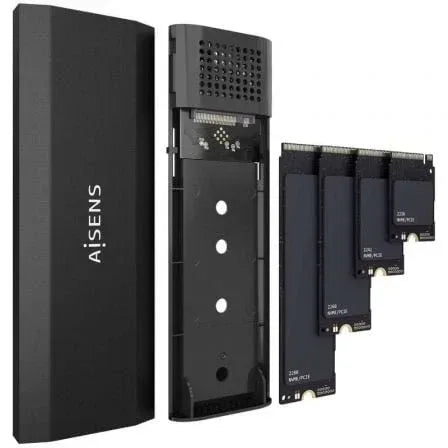 Caja Externa para Disco SSD M.2 NVMe Aisens ASM2-028B/ USB 3.2/ Sin tornillos - PixelPlaza