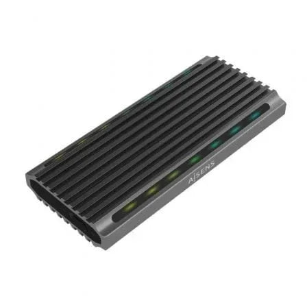 Caja Externa para Disco SSD M.2 SATA/NVMe Aisens ASM2-RGB011GR/ USB 3.2 Gen2/ Sin Tornillos - PixelPlaza
