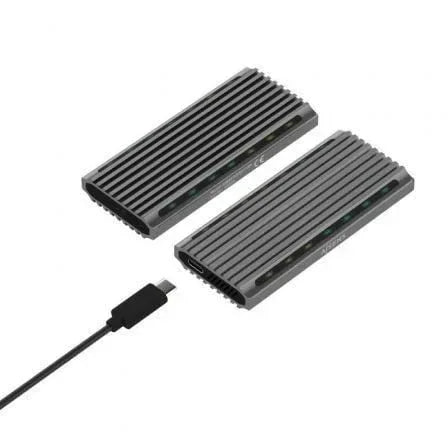 Caja Externa para Disco SSD M.2 SATA/NVMe Aisens ASM2-RGB011GR/ USB 3.2 Gen2/ Sin Tornillos - PixelPlaza