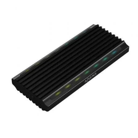 Caja Externa para Disco SSD M.2 SATA/NVMe Aisens ASM2-RGB012B/ USB 3.2/ Sin tornillos - PixelPlaza