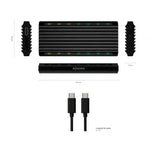 Caja Externa para Disco SSD M.2 SATA/NVMe Aisens ASM2-RGB012B/ USB 3.2/ Sin tornillos - PixelPlaza