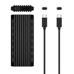 Caja Externa para Disco SSD M.2 SATA/NVMe Aisens ASM2-RGB012B/ USB 3.2/ Sin tornillos - PixelPlaza