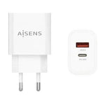 Cargador de Pared Aisens A110-0681/ 1xUSB Tipo-C/ 1xUSB/ 20W - PixelPlaza