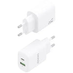 Cargador de Pared GaN Aisens A110-0909/ 1xUSB Tipo-C/ 1xUSB/ 20W/ Blanco - PixelPlaza