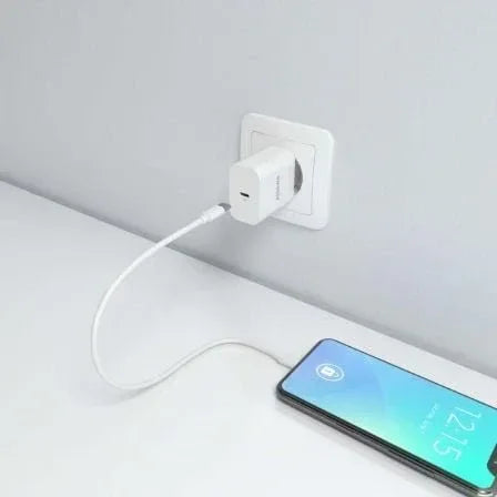 Cargador de Pared GaN Aisens A110-0940/ 1xUSB Tipo-C/ 30W/ Blanco - PixelPlaza